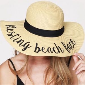 ✨HP✨Resting Beach Face wide-brimmed sun hat